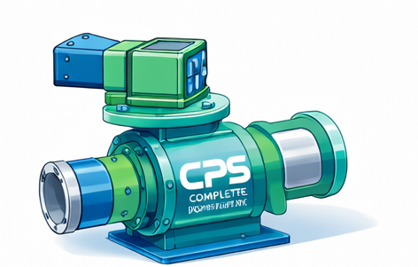 Cartoon-style material diverter with CPS branding